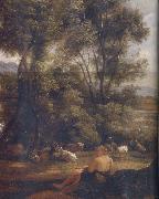John Constable Landscape with goatherd and goats oil
